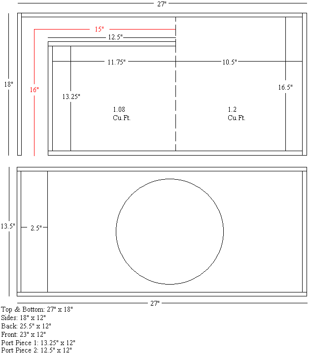 *OFFICIAL* Free Ported Box Plans (56k NO!!) Dodge SRT Forum